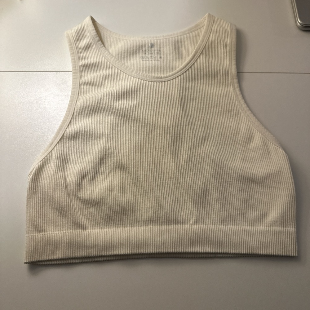 Women's Ribbed Tank Top - Cream
